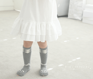 Snake Socks in Grey, Mini Dressing - BubbleChops LLC