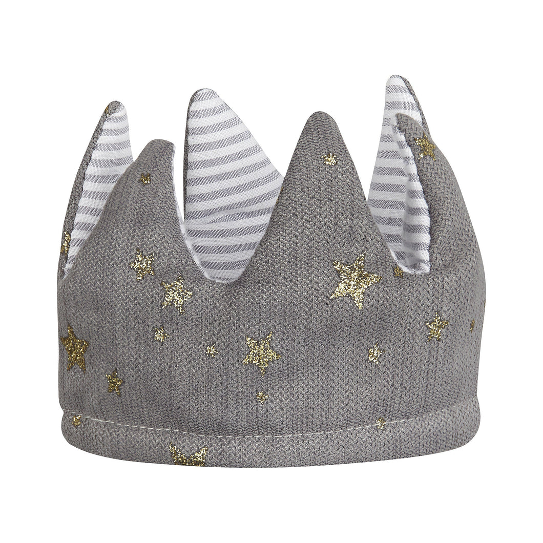 Queen Mimi Super Soft Reversible Crown - Grey, Mimi and Lula - BubbleChops LLC