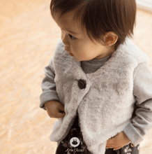 Faux Fur Vest (Grey), Arim Closet - BubbleChops LLC