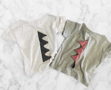 Dinosaur Tee (2 Colors), Lulu - BubbleChops LLC