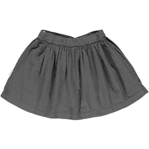 Midi Skirt in Irongate (Organic Cotton), Poudre Organic - BubbleChops LLC